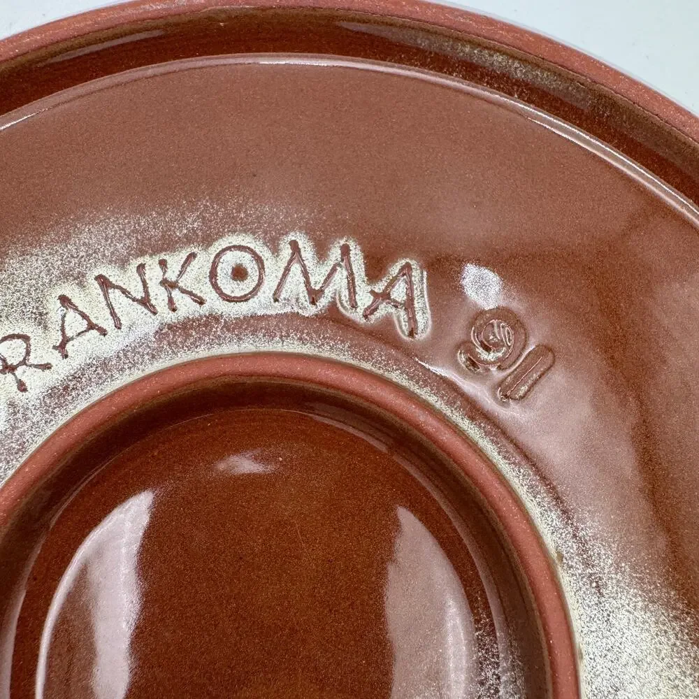 Frankoma Pie Serving Plate Platter Brown 10